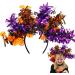 Halloween Headbands | Pumpkin Ghost Bat Skeleton Colorful Wool Strips Halloween Hair Bands - Favors Halloween Accessories for Adults Cosplay Dress Up - Buy Online on GoSupps.com