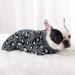 FAMKIT Dog Sweater - Winter Knitwear for Small Dogs | Leopard Pattern Warm Puppy Clothes (M: 3-5KG) - Gray - Buy Online on GoSupps.com
