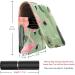Travel Lipstick Organizer Case Portable Makeup Bag with Mirror | Flamingo Cacti Design - Buy Online on GoSupps.com