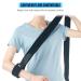 360 Relief Adjustable Arm Sling Neck Support - Collar and Cuff for Injured Wrist, Hand, Elbow | X-Large Black with Mesh Laundry Bag - Buy Online on GoSupps.com