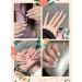 French Manicure Nail Polish Kit Gorvalin White and Pink Gel Nail Polish Nail Stamper Nail Art Brush French Manicure Tool Home DIY Nail Salon pink & white - Buy Online on GoSupps.com