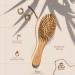 Bamboo Hairbrush with Natural Pins | Eco-Friendly Anti-Frizz Detangler & Curling Brush - Buy Online on GoSupps.com