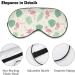 Flamingo and Leaf Sleep Mask for Men and Women - Adjustable Strap Eye Cover for Blocking Light during Night Sleep, Travel, and Naps - Buy Online on GoSupps.com