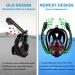 HJKB Full Face Snorkel Mask with Anti-Fog Wipes | 180 Panoramic HD View | Anti-Leak Dry Top Set for Adults & Kids | Black Large-X-Large - Buy Online on GoSupps.com