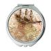Mirror Travel Mirror Map Wallpaper map of africa Pocket Mirror portable mirror