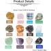 JSDDE Mineral Rock Variety Tumbled Crystals Rough Gemstone Meteorite Fragment - Healing Energy Crystal Stone - Buy Online on GoSupps.com