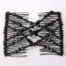 Hair Clip Comb Four Colors Stretchy Comb Clip for Home All Hair Types (Black) - Buy Online on GoSupps.com