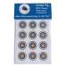 New Urinal Fly Toilet Stickers 12 Pack Black Blue Red Yellow Bullseye 80% Cleaner Bathrooms in Minutes!