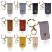 10PCS Hand Sanitizer Holders LIOUCBD 30ML Hand Sanitizer Leather Keychain Holder Bottles Cases Travel Size Empty Squeeze Bottle for Toiletry Shampoo Lotion Soap