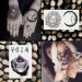 Oottati Waterproof Halloween Temporary Tattoo Stickers - 9 Sheets Black Skull Eye Devil Sun Moon Totem - Buy Online on GoSupps.com