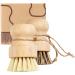 2Pcs Wooden Dish Brush Palm Corrosion Resistant Smooth Dish Scrubber with Rope Washable Reusable Hanging Scrub Brush for Pot Dish Sink Vegetables. - Buy Online on GoSupps.com