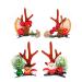 Amosfun 2 Pairs Christmas Hair Clips Stocking Fillers Xmas Reindeer Hair Band Christmas Hair Pins Elk Antler Cosplay Costume Accessory Non-woven Fabric Girl Child Antlers Clothing