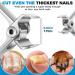Premium Toenail Clippers for Men & Seniors | No Splash Nail Clippers with Catcher | Wide 17mm Opening for Thick Nails - Mess Free Design - Buy Online on GoSupps.com