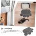 POPETPOP non pet mat litter mat raised cat pad cat mat cats pet crate mat non stick food pad cat rug cat feeding mat Water Feeding cat pad cat deterrent for counters indoor food mat pvc Grey 40x30cm - Buy Online on GoSupps.com