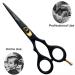 Professional 5.5 Inch Hair Cutting Scissors - Razor Edged Barber Shears in Japanese Stainless Steel - Durable Handcrafted Tools for Men & Women - Black - Buy Online on GoSupps.com