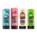 Original Source Shower Gel Set 4 x 250ml NEW Fragrance Fresh Sea Salt & Samphire Sweet Rhubarb and Raspberry Zingy Lime and Tropical Coconut & Shea Butter