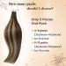 Hetto Brown Real Hair Tape-in Extensions - Ombre Chocolate Brown to Caramel Blonde #4/27/4 Remy Hair 5PCs 40 cm (16 inch) - Premium Quality - Buy Online on GoSupps.com