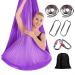 SanQing Aerial Yoga Hammock-Durable Aerial Silk for Home, Antigravity Yoga Inversion Exercises,Yoga Starter Kit for All Levels Purple