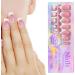 White French Tip Press on Nails - Stick On Fashion Faux Nails with Full | Makeup Supplies for Gathering Wedding Dating Home Traveling 02 - Buy Online on GoSupps.com
