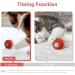 Cheerble Smart Interactive Cat Toy - Automatic Moving Bouncing Rolling Ball with Lights and Bell - Red - Buy Online on GoSupps.com