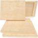 Arteza Wooden Canvas Board 8x10 Inch Pack of 5 - Birch Wood Cradled Artist Panels for Painting - Ideal for Encaustic, Wood Burning, Pouring - Use with Oils, Acrylics - Buy Online on GoSupps.com