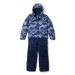 Columbia Unisex Kids Buga Snowsuit Romper XS Collegiate Navy Tectonic