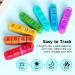 Zoksi Waterproof Pill Boxes 7 Day 4 Times a Day Weekly Pill Box Organiser Daily Tablet Organiser 4 Compartments Medicine Organiser with 28 Compartments for Medication & Vitamins (Pink) - Buy Online on GoSupps.com