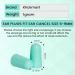 Klickmart Super Soft Foam Ear Plugs for Sleep - 60 Pairs, 38dB SNR, Reusable, One Size Fits All - Green - Buy Online on GoSupps.com