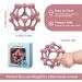 MCGMITT Silicone Baby Teething Toy - BPA-Free Baby Teether Ball for Grab Training | Soft Sensory Ball Teething Toy for Newborns (6+ Months) | Food-Grade Silicone | Dark Pink 10cm - Buy Online on GoSupps.com