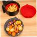 SHOWERORO Silicone Air Fryer Air Fryer Pan Non Stick Baking Pan Silicone Liners for Air Fryer Liner for Bottom of Oven Washable Grey 19X19X6CM - Buy Online on GoSupps.com