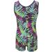 MadSportsStuff Girls Gymnastics Biketard Unitard - Aqua Tie Dye, Youth 4-5 - Buy Online on GoSupps.com