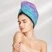 Hair Towel Wrap - Quick Drying Turban with Button | Multicolor Glitter Hair Drying Towel for Fast Absorption - Buy Online on GoSupps.com