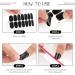 280 Black Nail Wraps Full Cover Decals with Nail Files - Cool Style for Girls & Women - Buy Online on GoSupps.com
