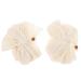 2 Pieces Bath Sponge Gloves Soft Shower Loofahs Pouf Ball Body Scrubber Exfoliator Mesh Reusable Soap Shower Essentials Christmas Bag Fillers (Beige)