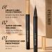 Waterproof Eyeliner Black High-Pigmented Liquid Eyeliner Black - Long-Lasting Quick-Drying Eyeliner Liquid Liner Eye Makeup Cosmetic for Women Girls - Buy Online on GoSupps.com