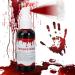 Halloween Fake Blood Makeup Spray Blood Splatter for Zombie Monster Vampire Clown Costume Cosplay Makeup Halloween SFX Vampire Blood Special Effects Makeup Red