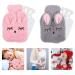 Heat bottle 2PCs hot water bottle with cover soft fluff heat bottle bed bottle with cover Christmas and winter gifts for children adults