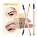 Set of 3 Eyebrow Brushes for Brow Powders, Waxes, Gels - Spoolie and Angled Eye Brow Brush Set (Multi-colored) - Buy Online on GoSupps.com
