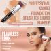 Flat Top Kabuki Foundation Brush - Ideal for Liquid, Cream, and Powder Makeup - Buy Online on GoSupps.com