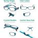 Eyekepper Spring Hinges Reading Glasses with Genuine Austrian Crystals for Women - Blue +3.00 Magnification - Buy Online on GoSupps.com