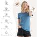 Merino Protect Women's 100% Merino Wool Short Sleeve Shirt - Odor Resistant Functional Undershirt for Travel & Hiking - Emerald - Buy Online on GoSupps.com