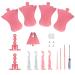 20pcs Set DIY Knitting Machine Accessories  Rotating Knit Loom Wire Rack Replacement with Tensioner  Knit Hook Kit Compatible with 22/32/40/48 Sentro Knitting Machines &Jamit Loom for Adults Kids