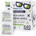 MAXI CLEAN Lens Wipes - 440 Pre-Moistened Cleaning Wipes for Glasses, Screens, Binoculars, and More - Made in Europe - Buy Online on GoSupps.com