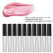 10 Pack 1.5ml Transparent Lip Gloss Tubes - Refillable DIY Lip Balm Containers with Rubber Inserts - Black - Buy Online on GoSupps.com