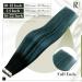 Runature Tape In Extensions | Real Hair Black & Teal 35cm | 20 Pieces 40g | Invisible Tape Hair Extensions - Buy Online on GoSupps.com