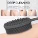 MateeyLife Silicone Body Scrubber with Handle | Exfoliating Shower Brush & Gentle Back Scrubber for a Refreshing Bath Experience - Gray - Buy Online on GoSupps.com