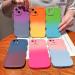 Rnrieyta Magon Gradient Aesthetic iPhone 11 Pro Case - Pink & Blue Curly TPU Bumper Shell for Women - Buy Online on GoSupps.com