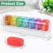 FYY Travel Pill Organizer - 14 Compartment Daily Pill Box for Vitamins Supplements & Medication - Portable Detachable Case - Perfect for Purse & Pocket - White 7 Days - Buy Online on GoSupps.com