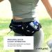Fitletic Hydra 16 Hydration Belt with Water Bottle Holder, Pockets, and Gel Holder - L/XL Black & Blue - Buy Online on GoSupps.com