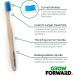 Grow Forward Premium Bamboo Toothbrushes - Pack of 8 - Medium Bristles - Eco-Friendly & Biodegradable - Buy Online on GoSupps.com